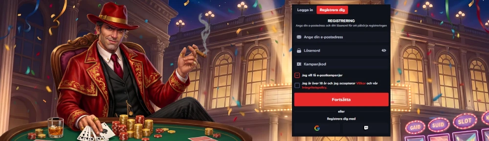 Logga in och registrera dig på WinBandits Casino